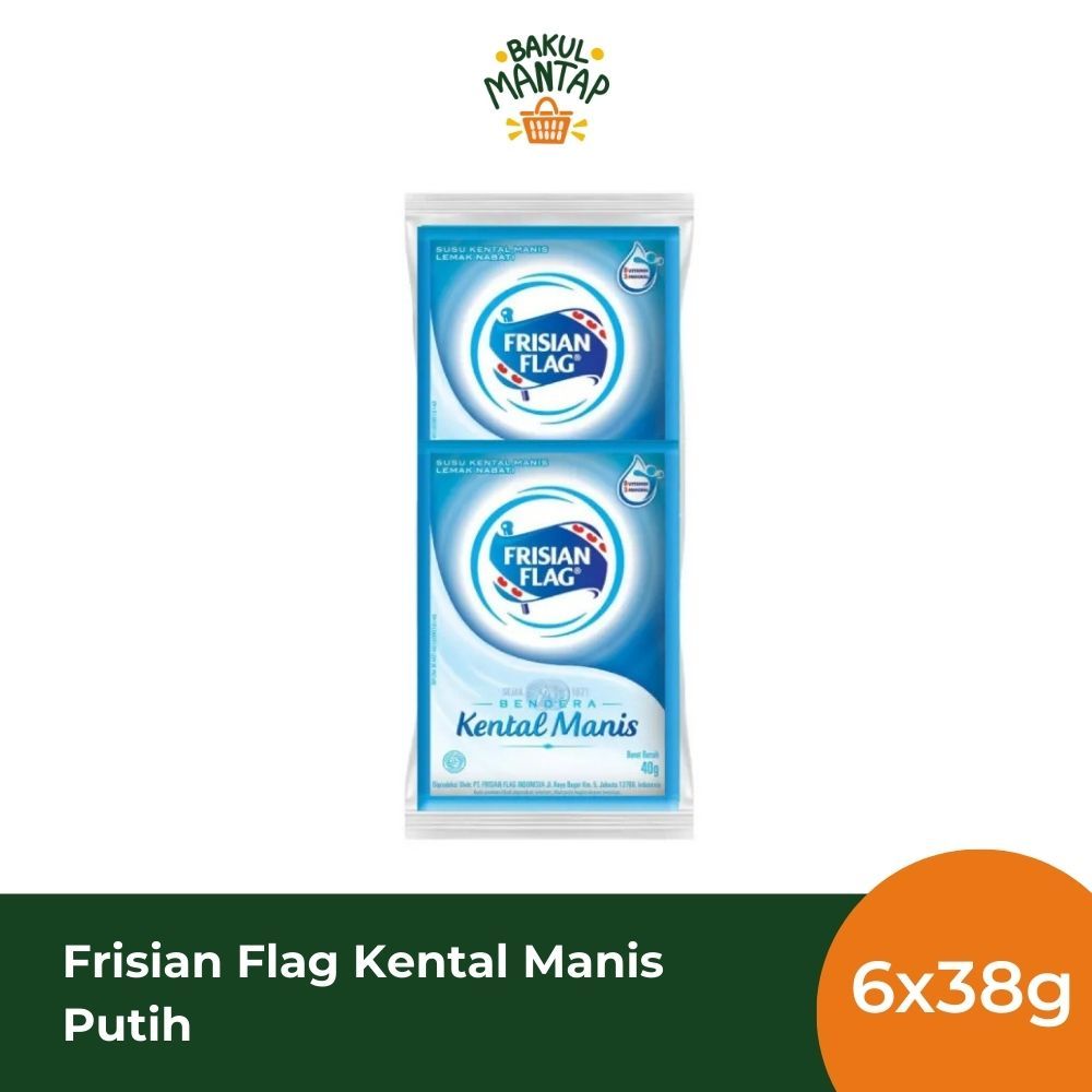 

FRISIAN FLAG KENTAL MANIS PUTIH RENCENG 6x38g