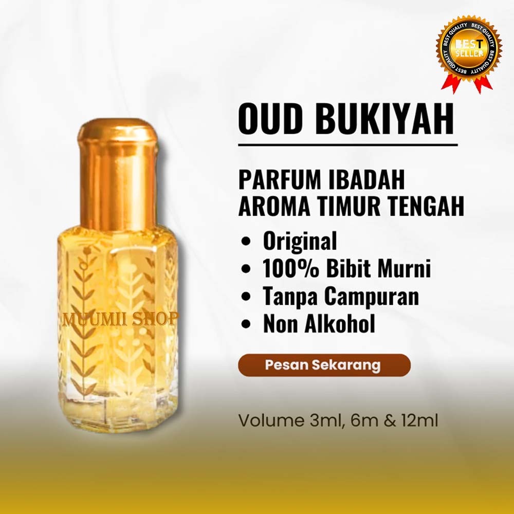 OUD BUKIYAH ORIGINAL PRODUK SURFAN SAUDI ARABIA / PARFUM OUD BUQIYAH 3ML 6ML