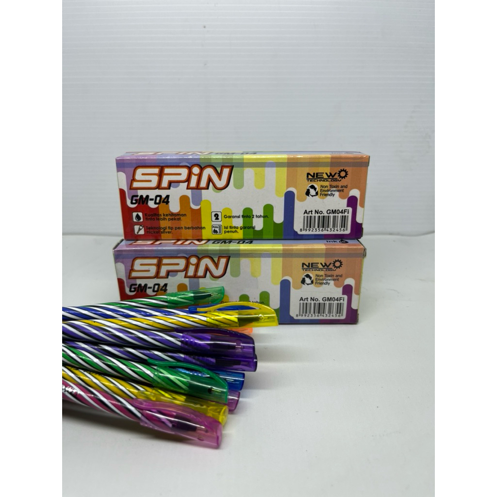 

Grosir Bolpen Ulir Murah - Bolpen Ulir GM Spin - Bolpen Murah Stationery