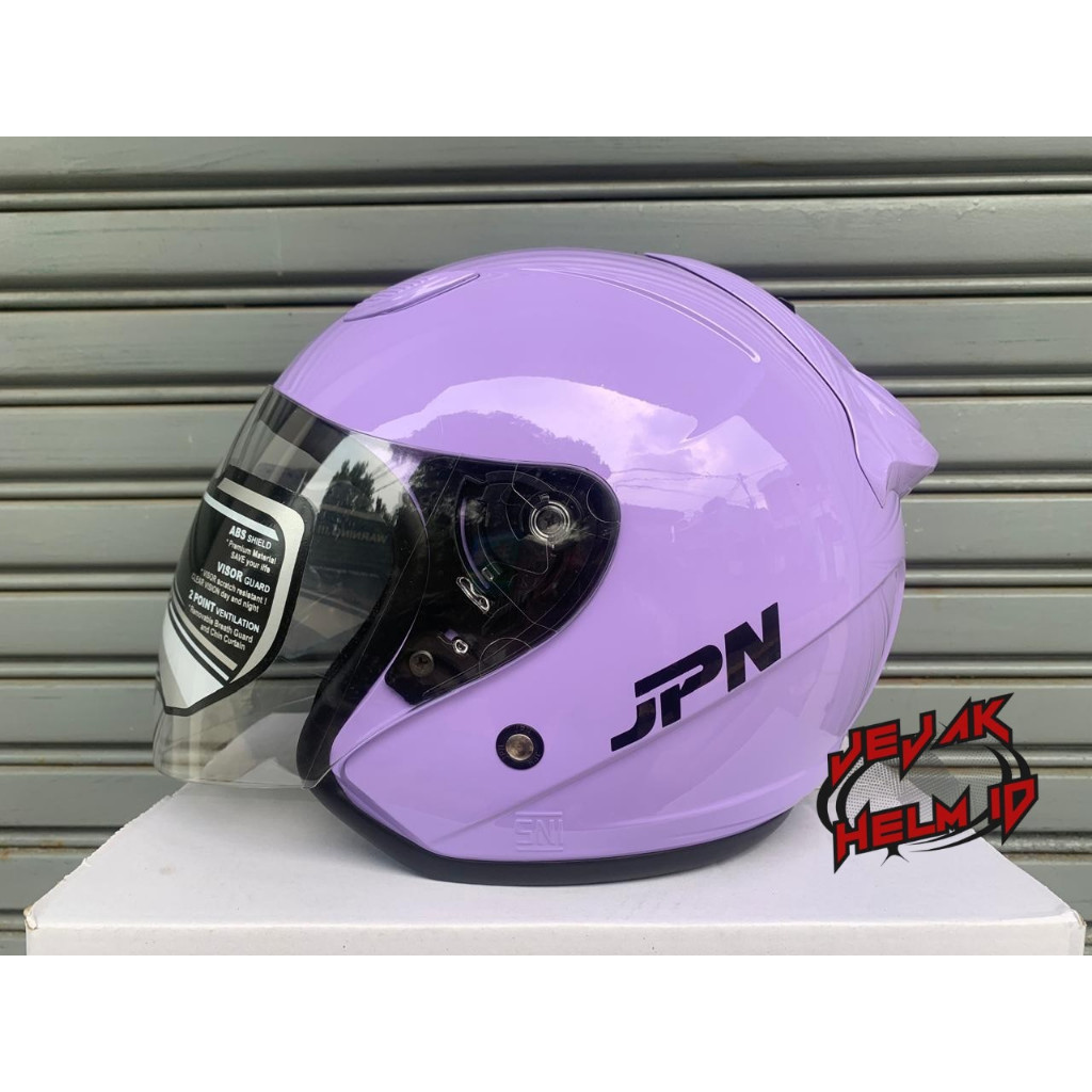 Helm Jpn Galaxy warna Purple / Ungu Glosy Original SNI