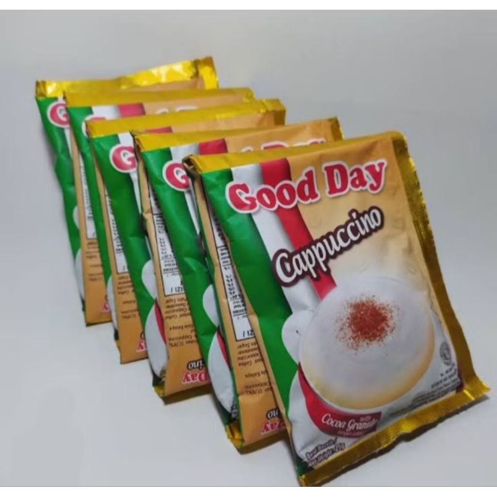 

1 RENTENG GOOD DAY CAPPUCCINO 25 GR ISI10 SACHET/ 1 Renteng isi 10'S/Coffee /Kopi Instant