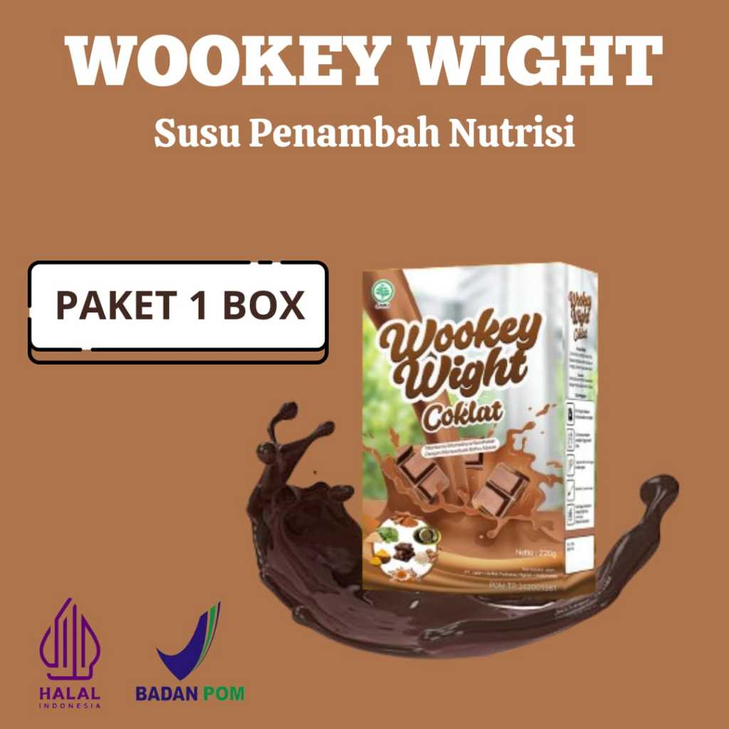 

(Terlaris)Wookey Wight Coklat Minuman Susu Penambah Berat Badan Original Halal
