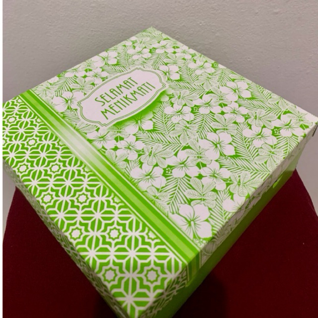 KARDUS NASI KOTAK UK 20x20x7 | DUS NASI/KUE MOTIF |