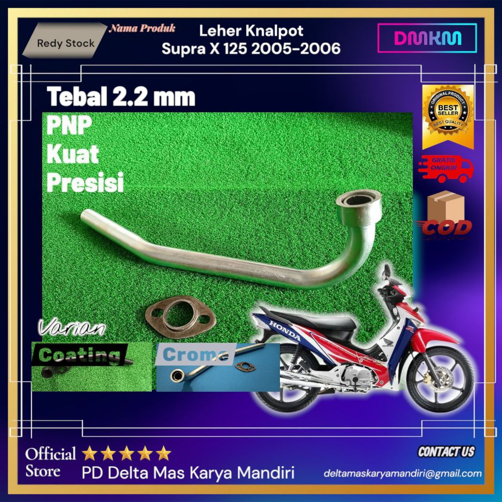 Leher Knalpot Supra X 125 lama 2005 2006 | Pipa Knalpot | Pipa Pengganti | Leheran Knalpot