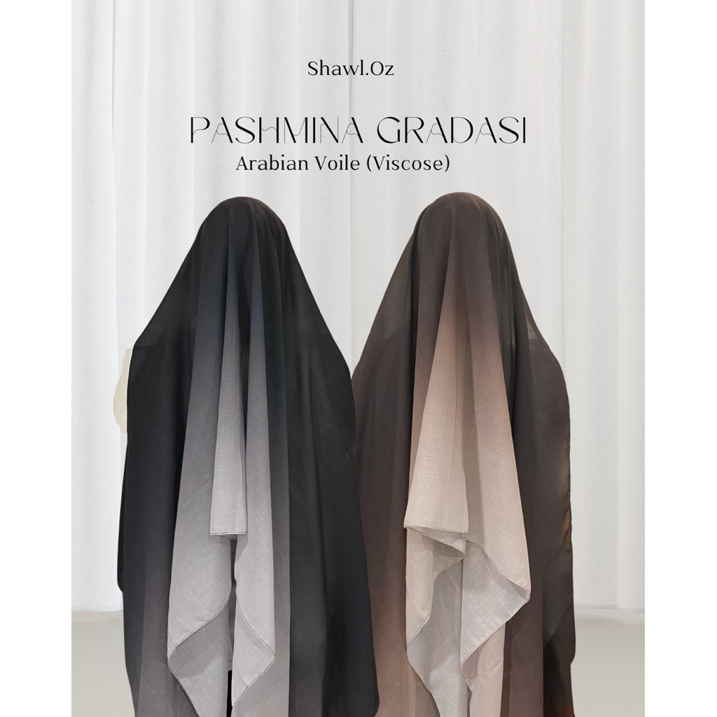 Yemdiskot - Shawl.Oz Pashmina Turki Gradasi Ombre Printing Hijab Import Premium