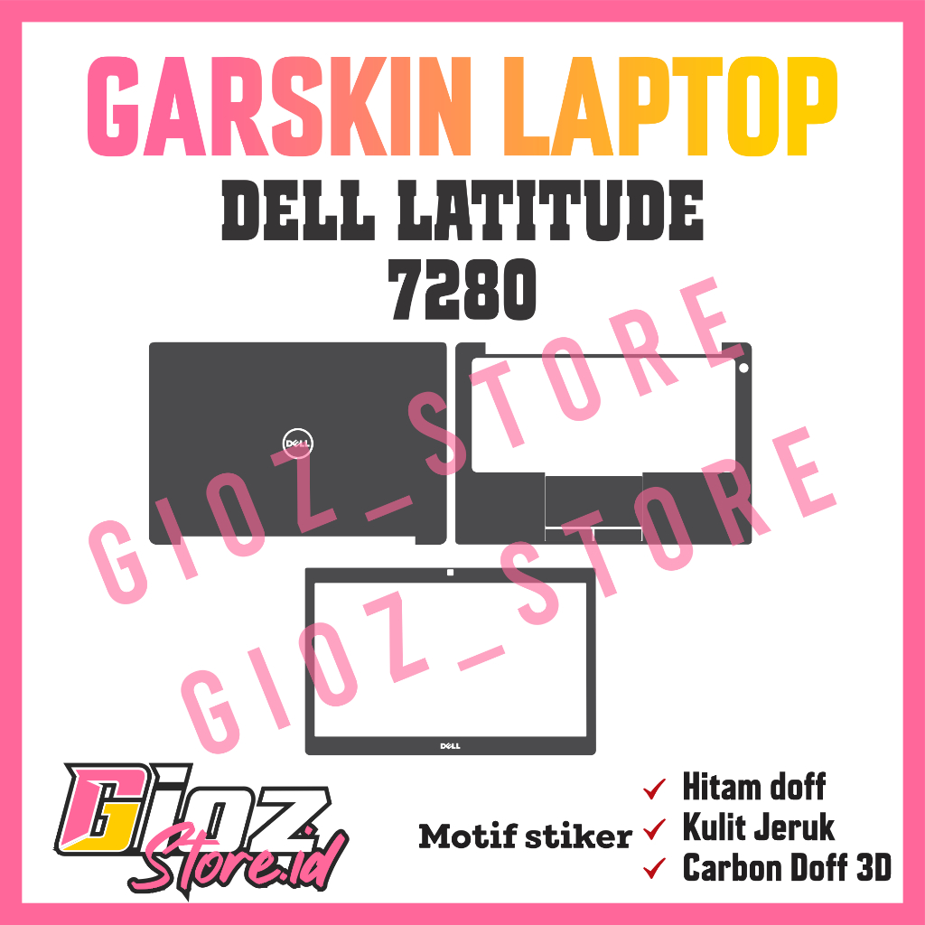 Garskin Laptop Dell 7280 Stiker dell latitude