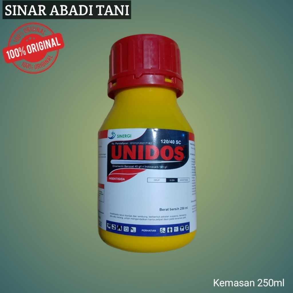 Insektisida UNIDOS 120/40SC 250ml (Ampuh Basmi Ulat Grayak dan Ulat Bor Cabai)