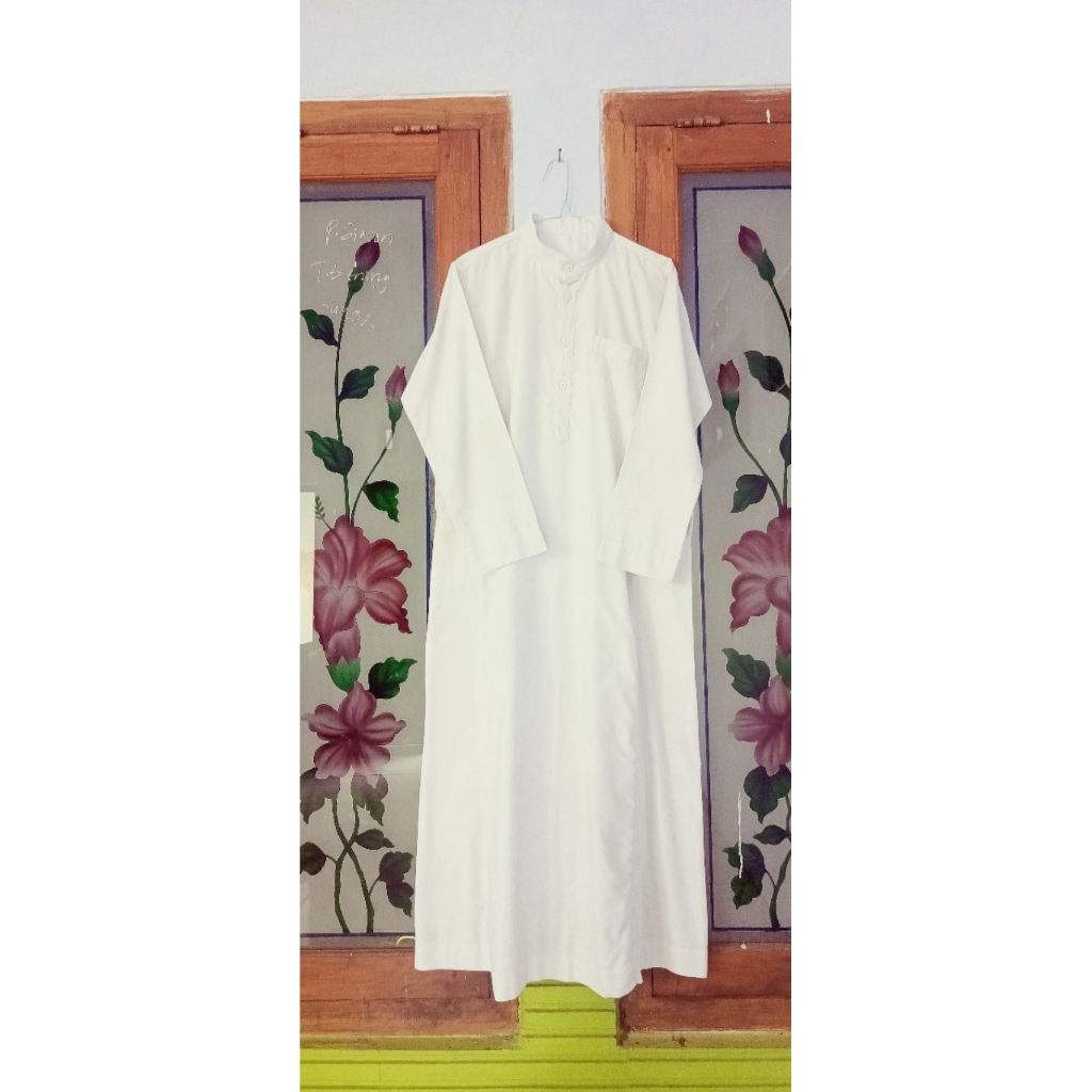 Gamis pria putih preloved brand Ar rifqi