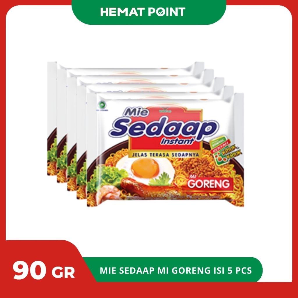

Mie Instan Sedaap Mi Goreng Isi 5 Pcs - Paket Hemat Mie Sedaap Goreng Instan 90 Gr