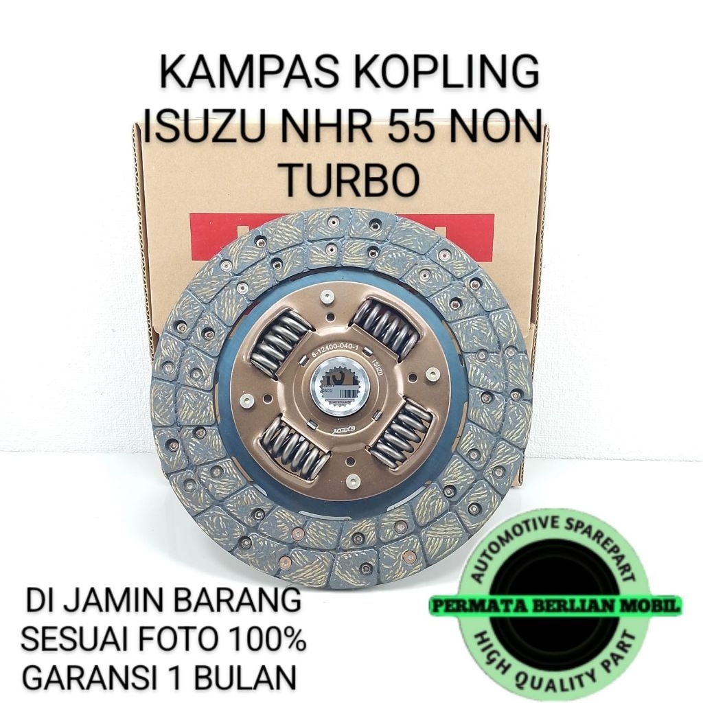 KAMPAS KOPLING CLUTCH DISC ISUZU NHR55 NHR 55 NON TURBO/NHR 55 LAMA ASlI GARANSI 1BULAN
