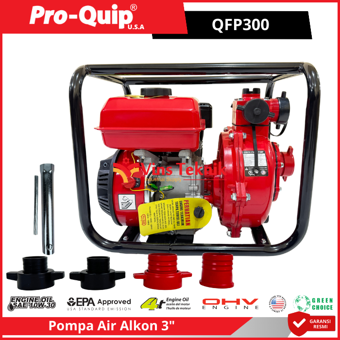 ProQuip QFP300 Mesin Pompa Air Bensin Pompa Irigasi Pompa Alkon Water Pump Centrifugal 3" QFP300