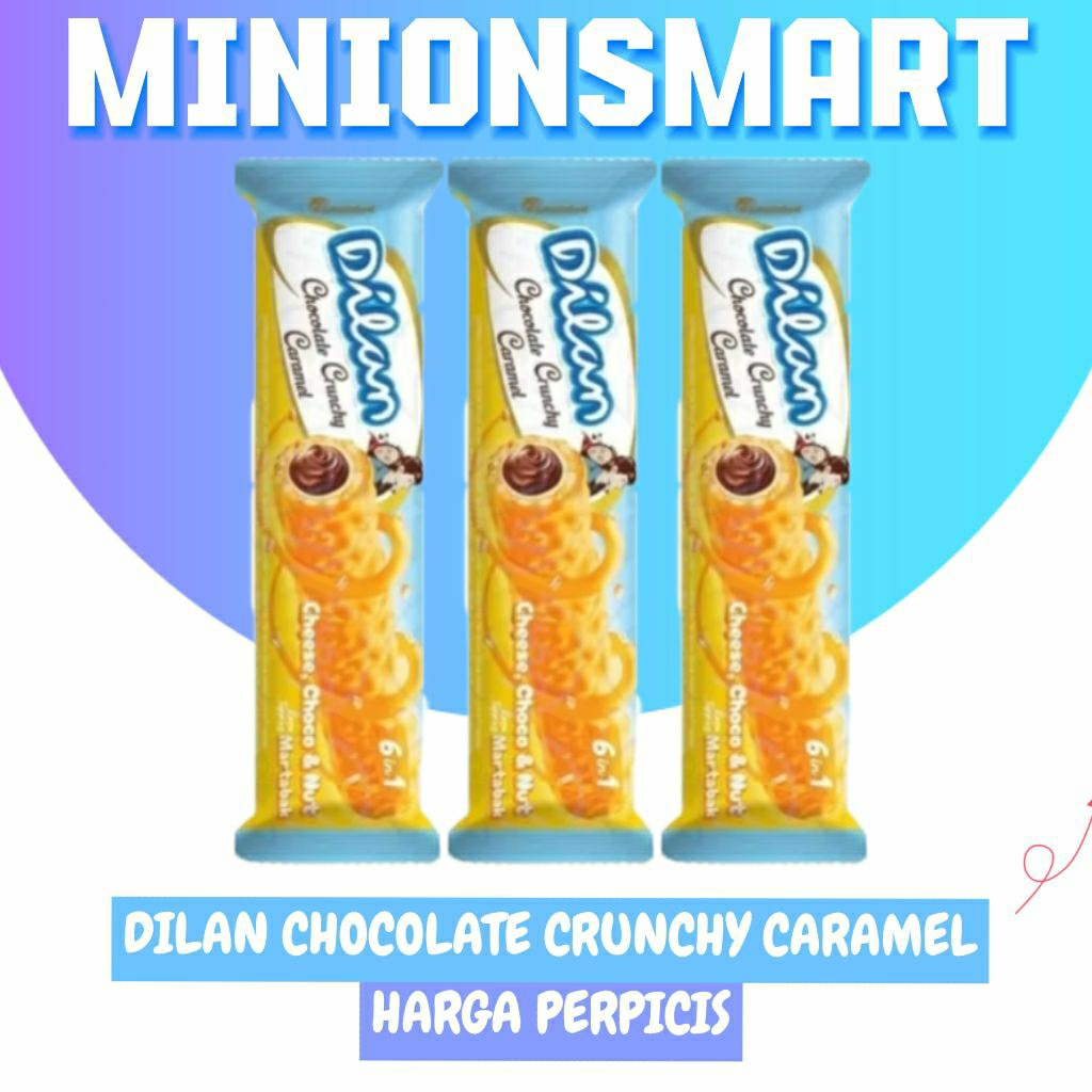 

dilan chocolate crunchy caramel, coklat, minionsmart