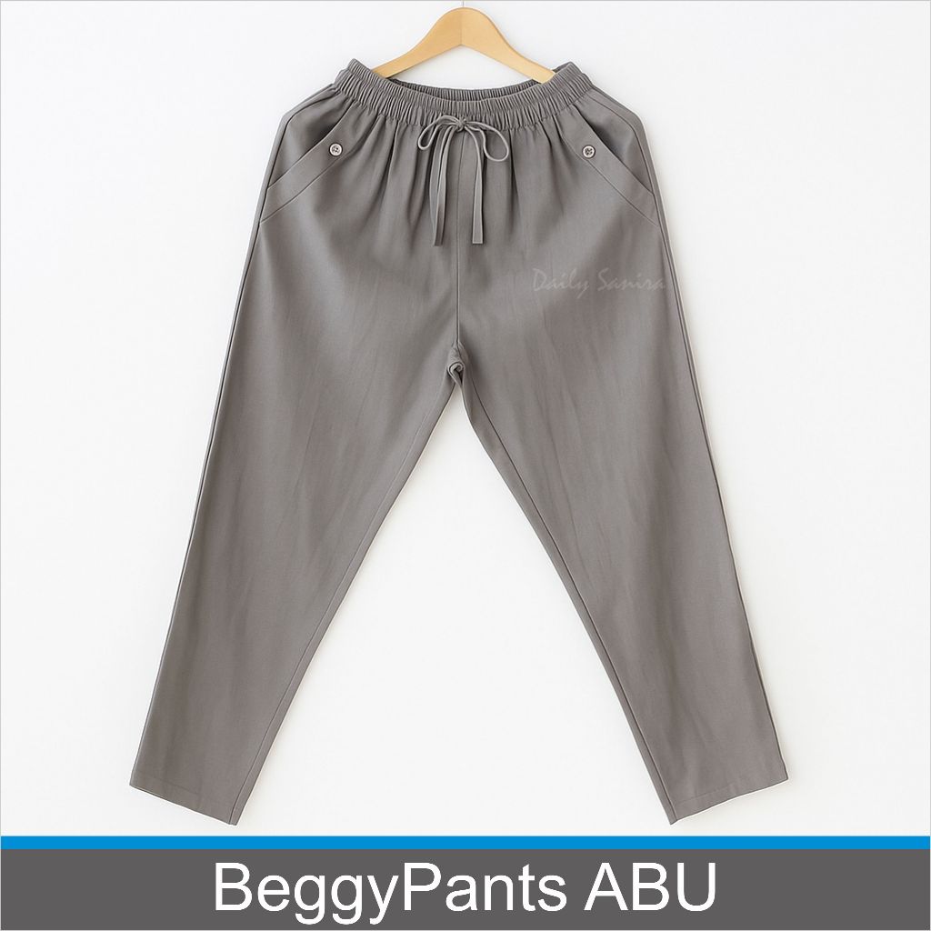 sanira BAGGY PANTS CELANA JUMBO  STRECT CATTON TWILL COMBED // KATUN TWILL BAGGY PANTS FULL KARET