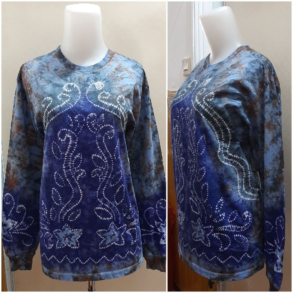 Kaos Unik Baju Sasirangan Atasan Lengan Panjang Wanita Cewek Murah Oleh Oleh Sovenir Banjarmasin