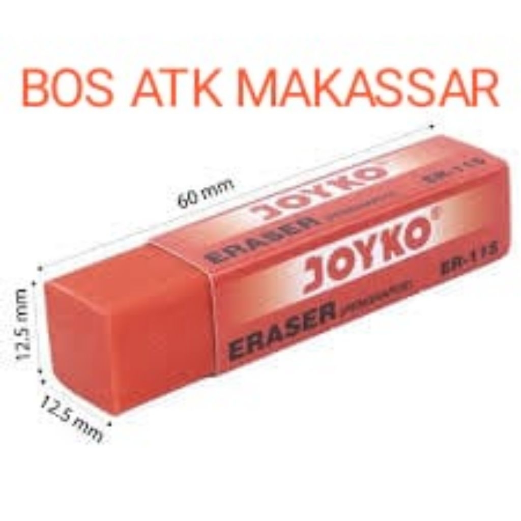 

[PCS]PENGHAPUS PENSIL JOYKO ER-115 PANJANG WARNA ERASER / STIP