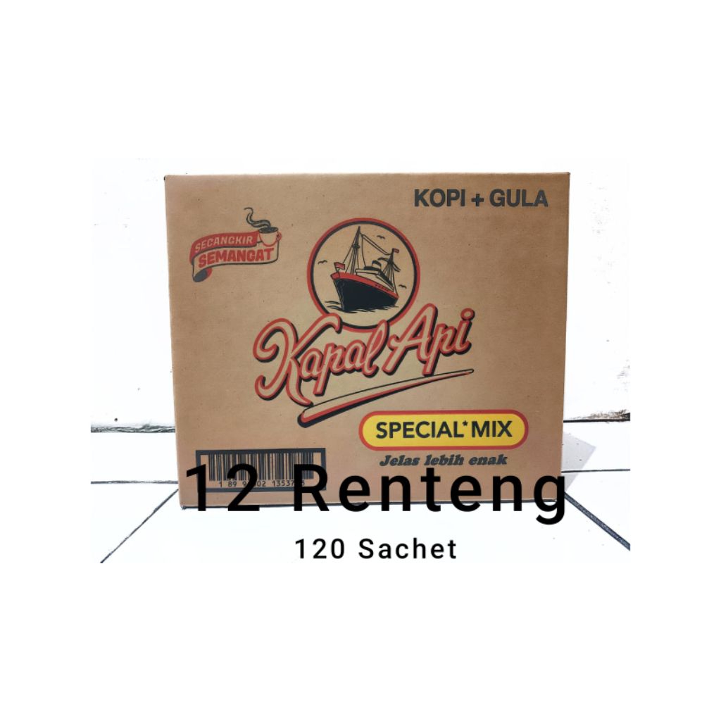 

Kapal Api Special Mix 23g 1 dus 12 renceng 120 sachet
