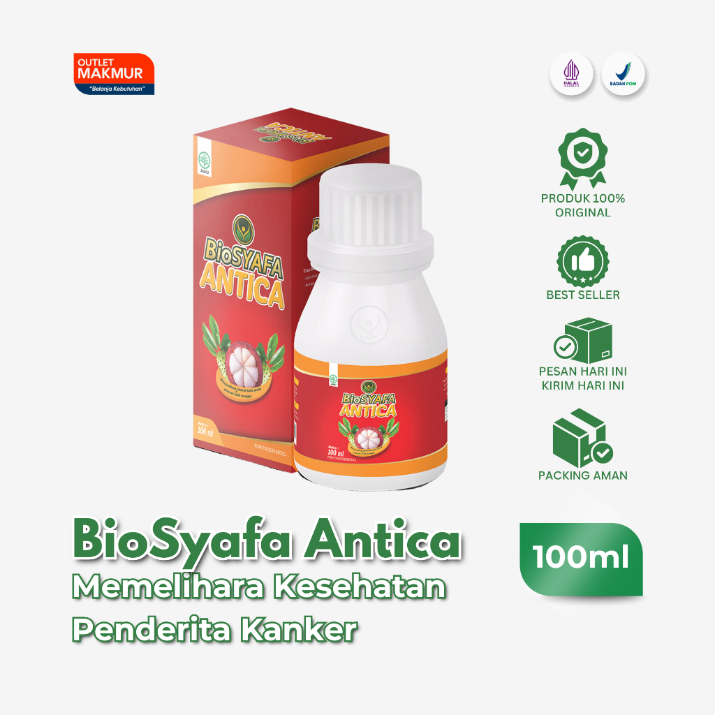 Biosyafa Antica G-14 untuk penderita kanker 100ml | BPOM & HALAL