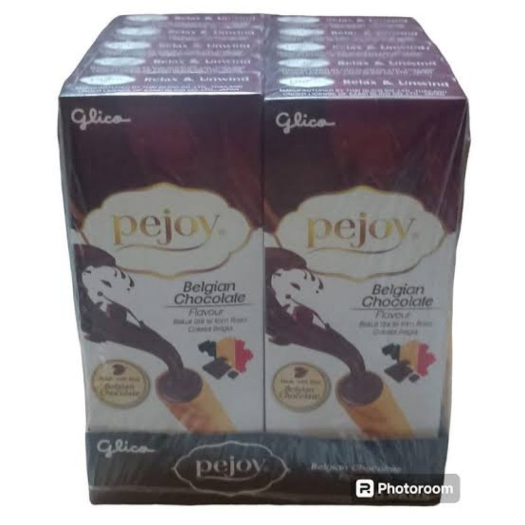 

Glico Pejoy Mini Pack Belgian Chocolate – 1 Pack Isi 10 Box (16gr/box)