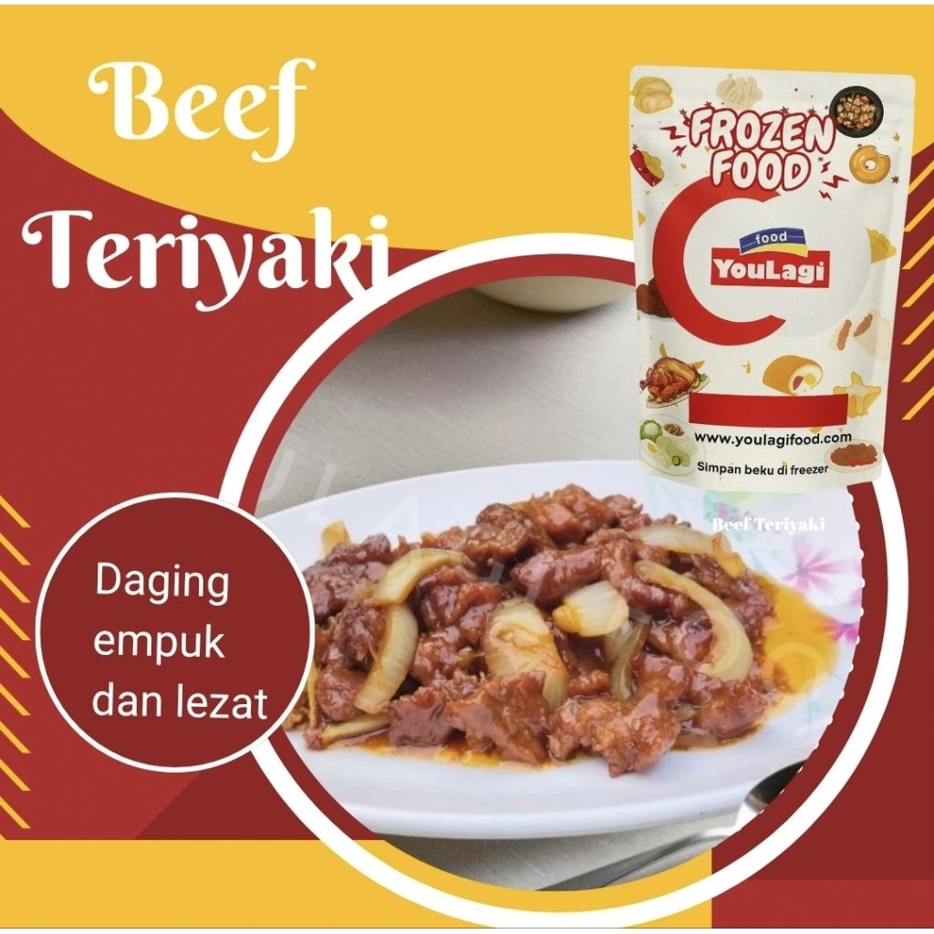 

Beef Teriyaki youlagi food Masakan Matang /Daging Teriyaki Premium Daging Has Dalam /Frozen food