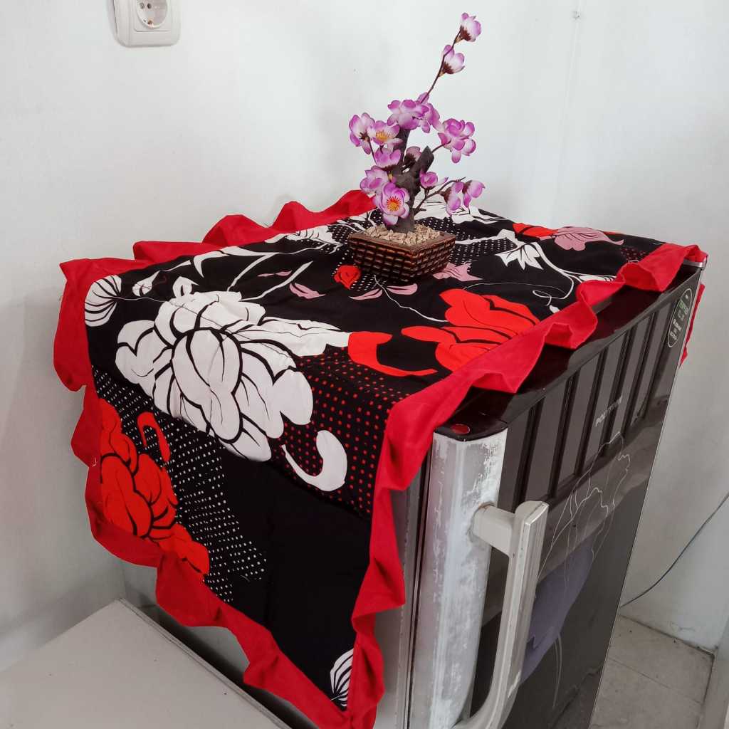 TUTUP KULKAS | PENUTUP LEMARI ES KAIN ANEKA MOTIF
