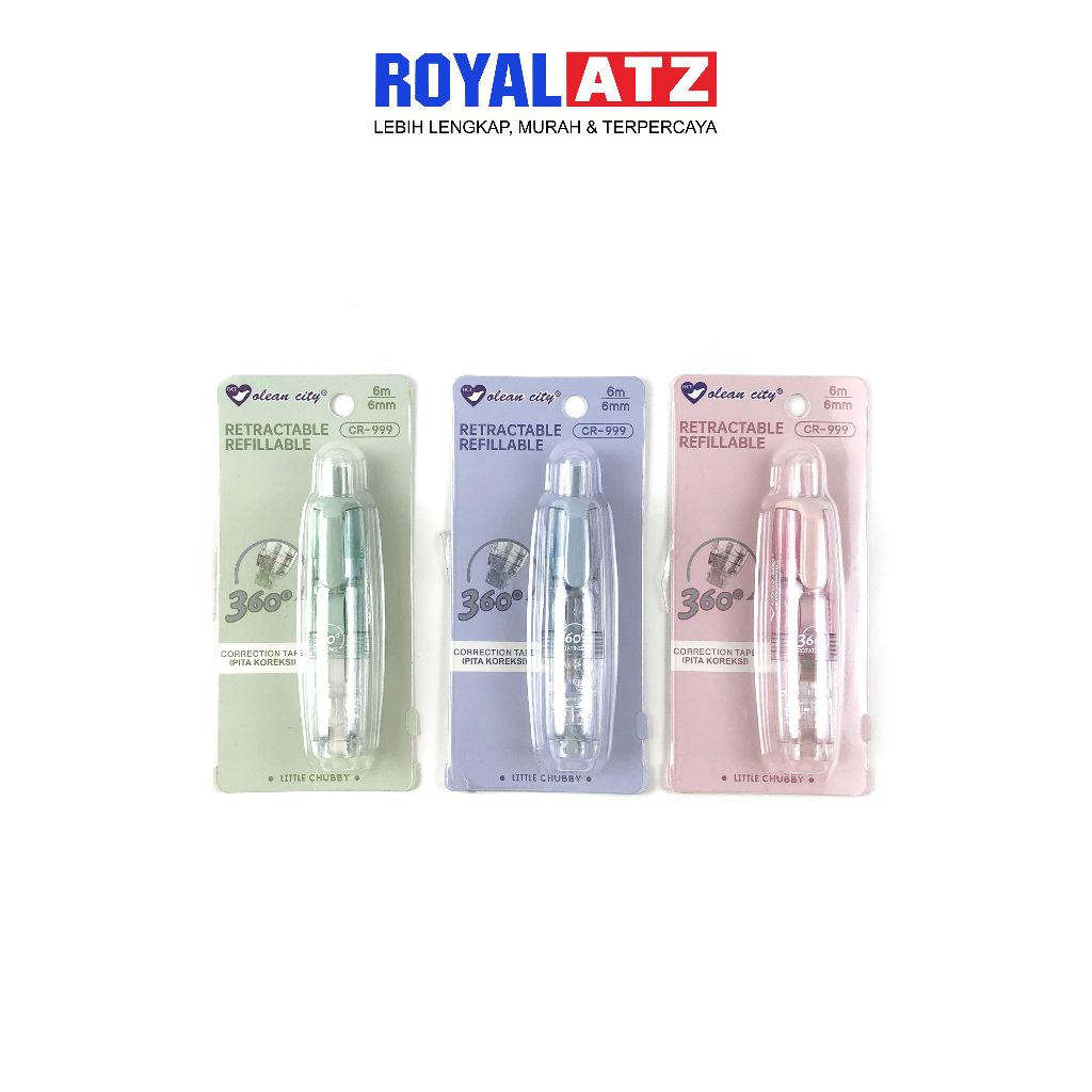 

Correction Tape / Tip Ex Kertas CR-999 OCI