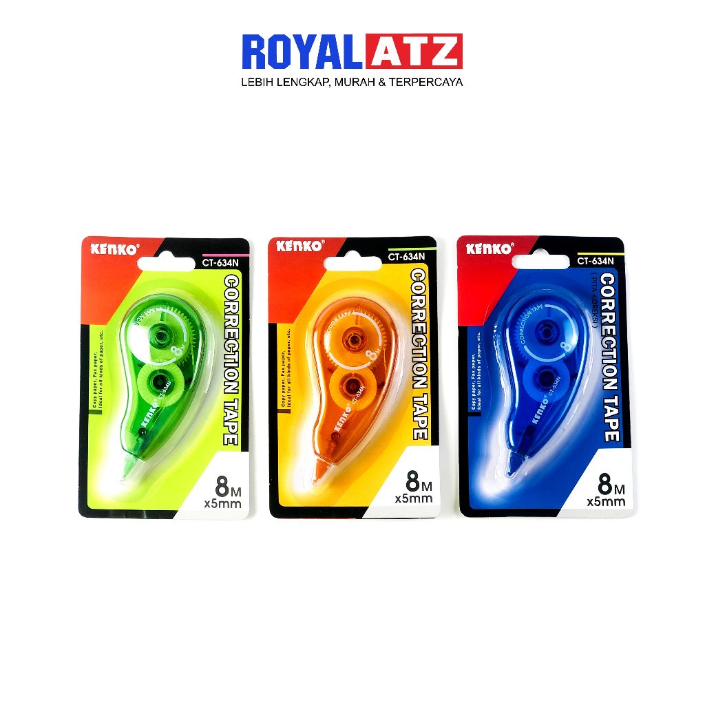 

Correction Tape / Tip Ex Kertas CT-634DT KENKO