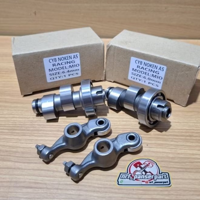 NOKEN AS MIO RRA 6,4 MM//6,0 MM// CAMSHAFT RACING+RRA PLATUK KLEP/PELATUK ROLLER/BEARING YAMAHA MIO 