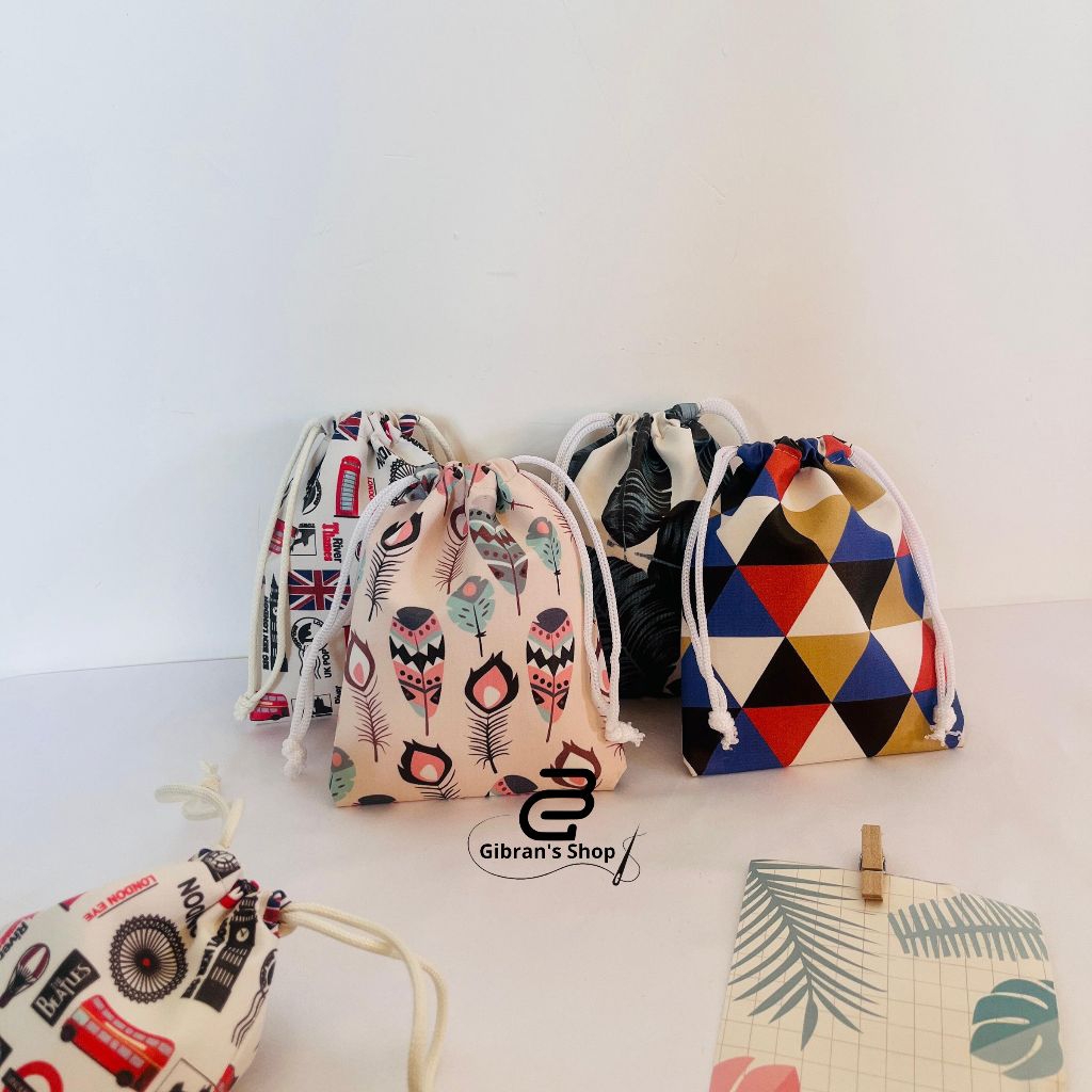 Grosir Pouch Serut | Dompet Koin | Pouch Makeup | Souvenir Pernikahan