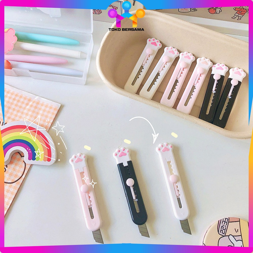 

EC Cutter Mini Motif Animal Portable Cutter Unboxing Paket / Kater Mini Pisau Pemotong Kertas Karakter Hewan Toko Bersama C786