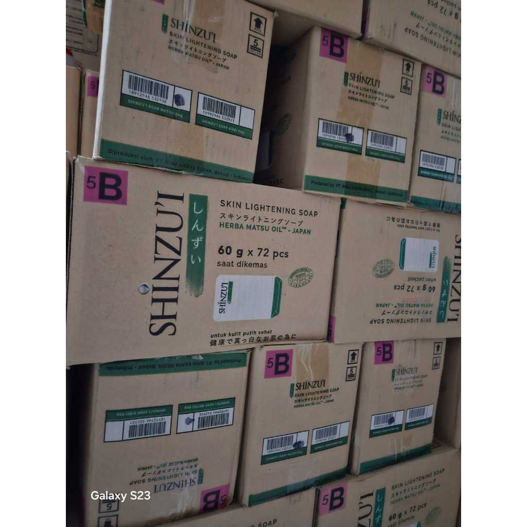 shinzui sabun batang 60gr 1dus