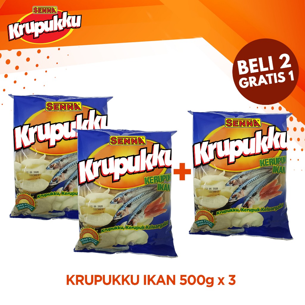 

BELI 2 GRATIS 1 Senna Krupukku Ikan 500gr / Kerupuk PAG Shop / Kerupuk Senna Ikan / Kerupuk Ikan