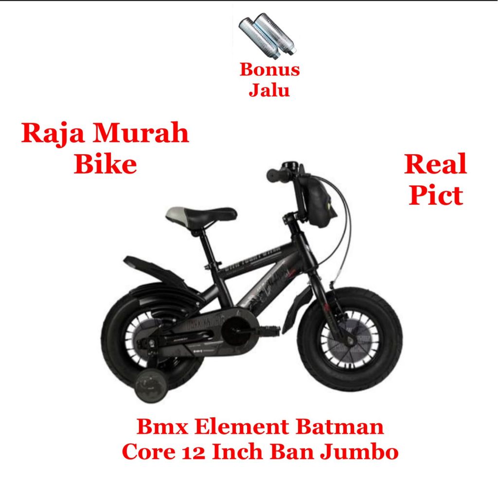 Sepeda Anak Laki Laki BMX 12 Inch Batman Core Sepeda Anak Bmx Element Batman Core 12 Inch
