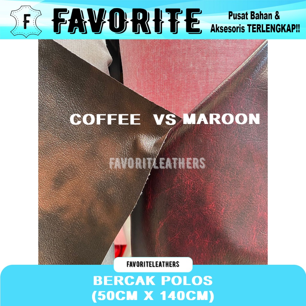 SPON JAGUAR SOFA AC BAHAN KURSI  Bercak Polos (50cm x 140cm) Coffee Maroon