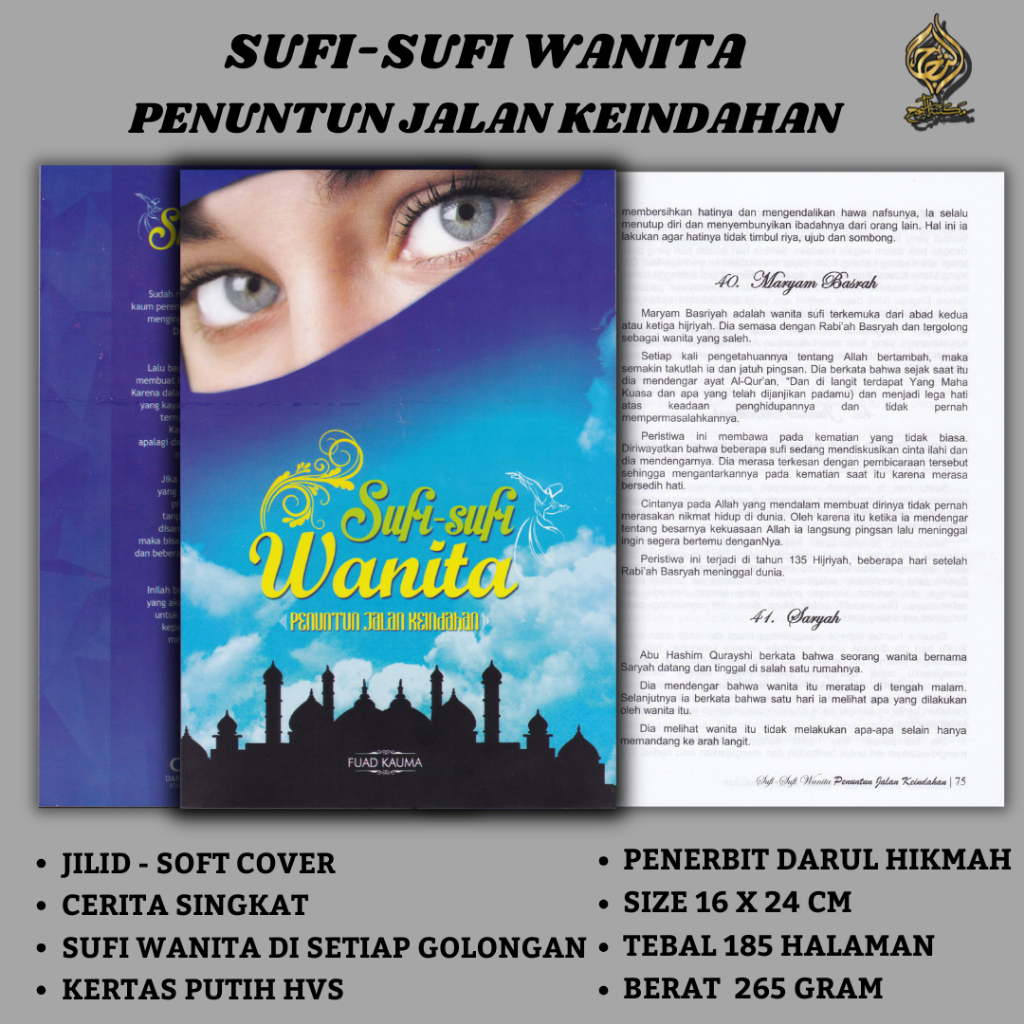 BUKU SUFI-SUFI WANITA / BUKU KISAH PARA SUFI WANITA BUKU CERITA PENDEK / CERITA SINGKAT PARA SUFI WA