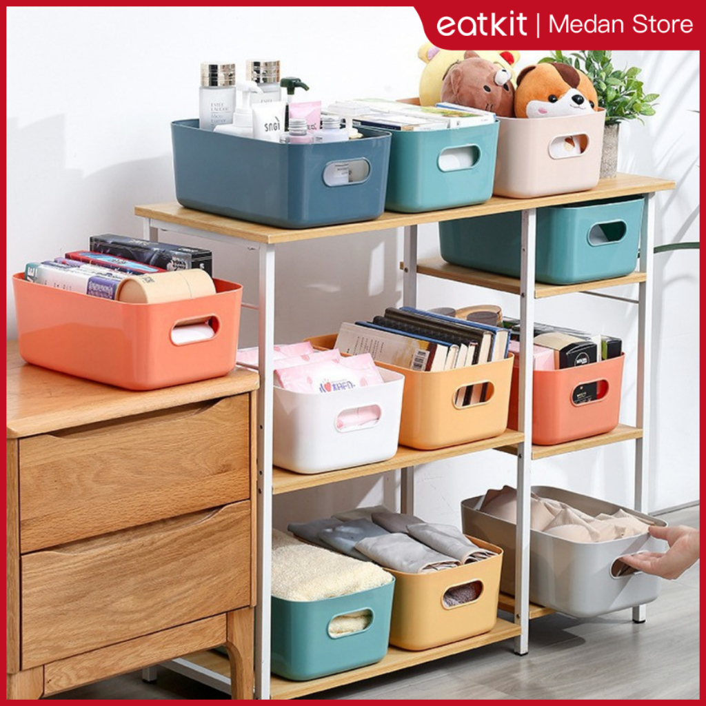 [Medan Ready Stock] Eatkit Kotak Penyimpanan Serbaguna Storage Box Multifungsi| Bin Organizer Multif