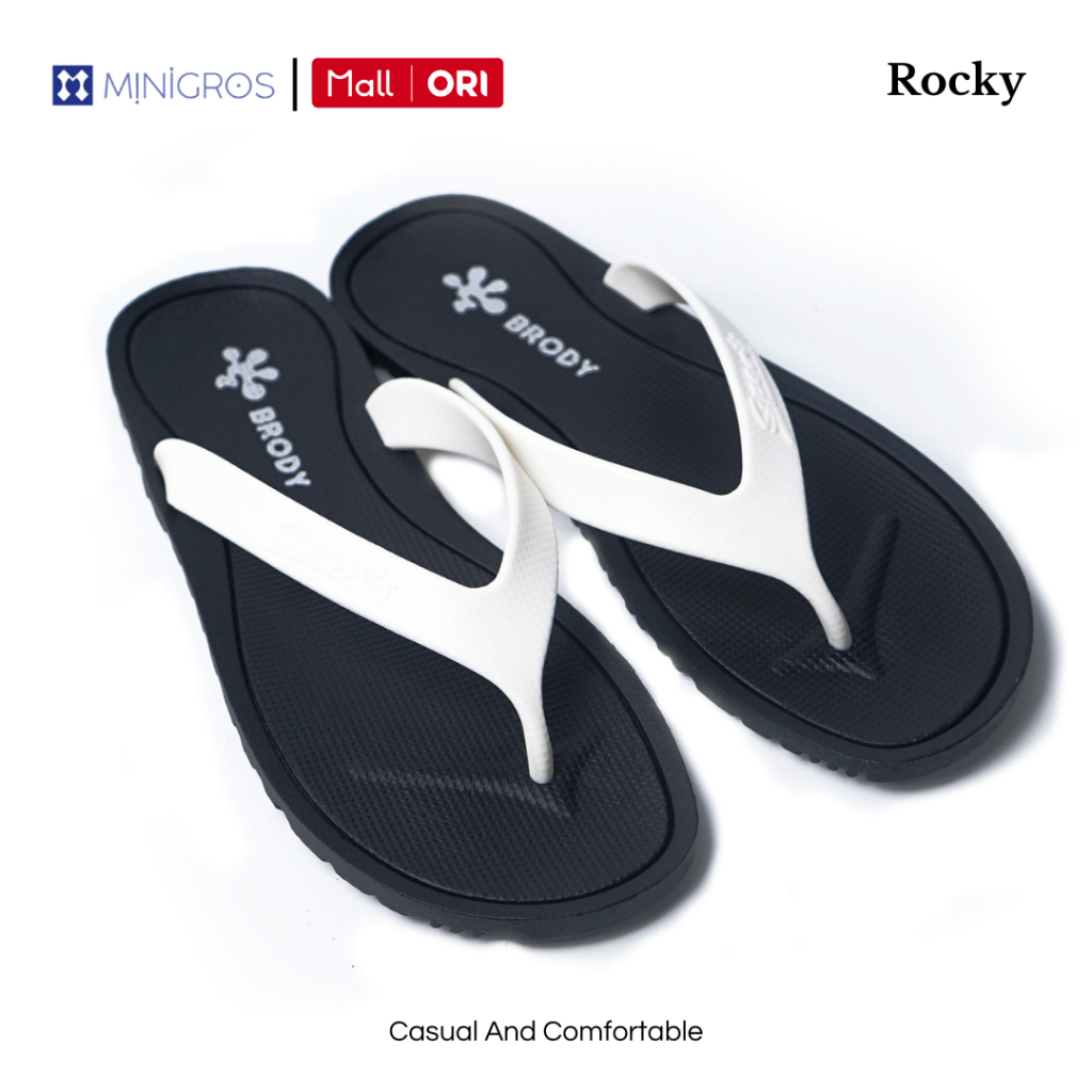 Brody Rocky Sandal Jepit Karet Pria