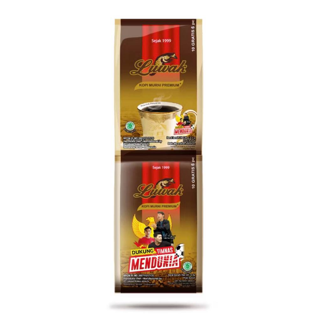 

Kopi Luwak Murni 6.5Gr Renceng 1 RENCENG 10 PCS