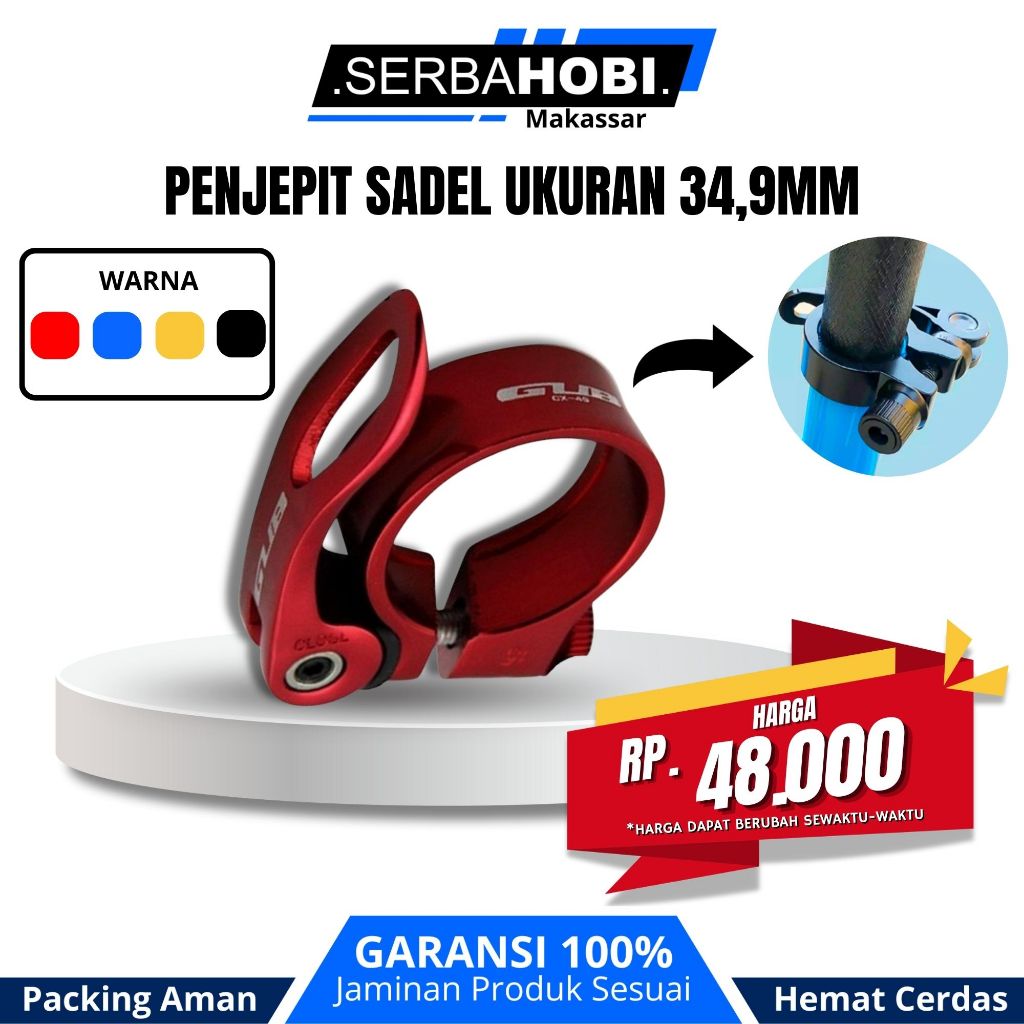 Penjepit sadel ukuran 34,9mm GUB