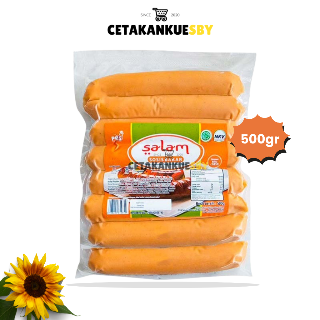 

SALAM Sosis Bakar Jumbo 500 gr / Sosis Bakar Jumbo Isi 8 pcs