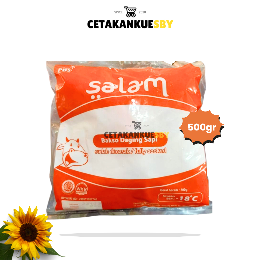 

SALAM BAKSO DAGING SAPI 500GR | SALAM BASO SAPI FROZEN FOOD BEKU 500 GR