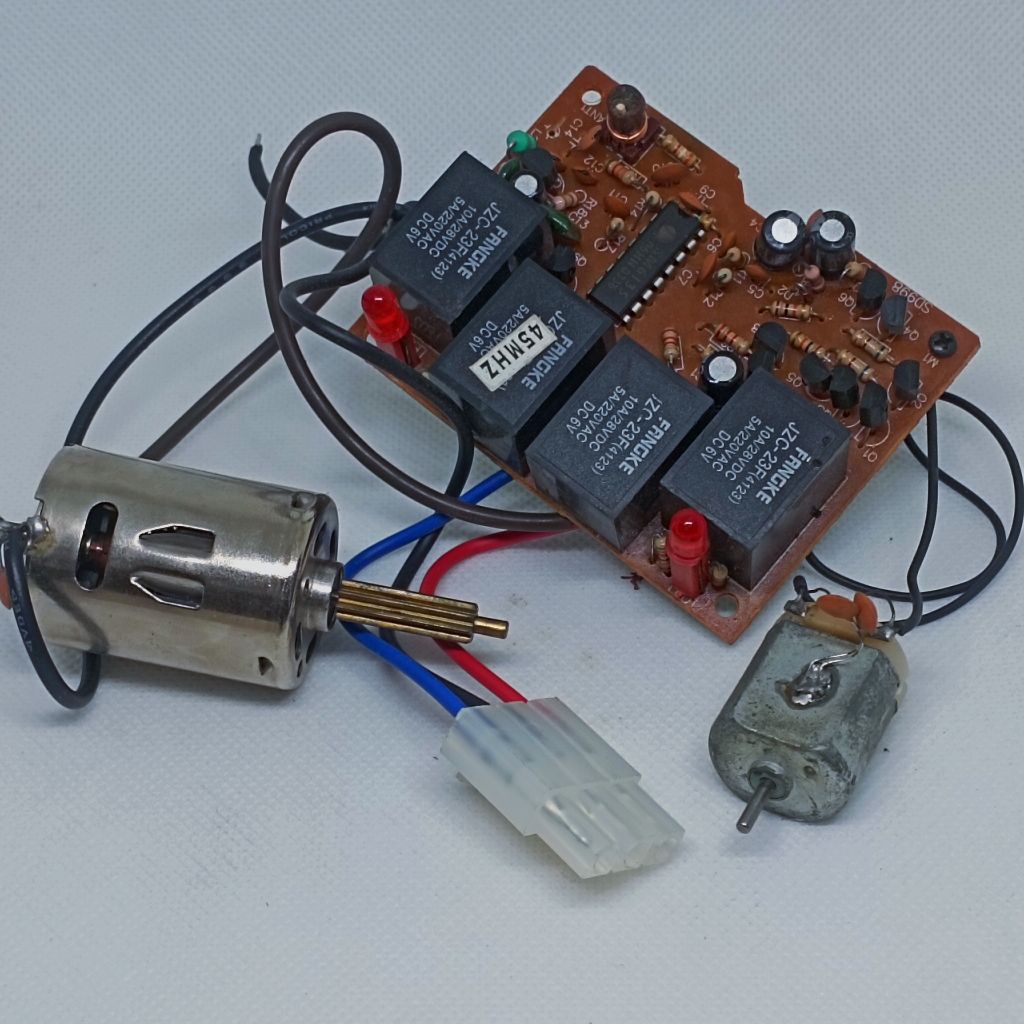 PCB rc 9.6volt dual speed frekuensi 27mhz , 35mhz , 40mhz dan 45mhz