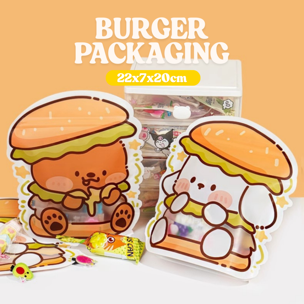 

Plastik Goodie Bag Ulang Tahun Burger Packaging Ziplock Snack Kue Cookies Zipper Kemasan Pouch Hampers Souvenir Birthday Lucu