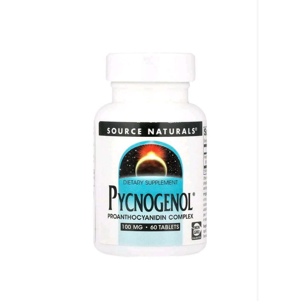 source naturals Pycnogenol 100 mg, 60 Tablets
