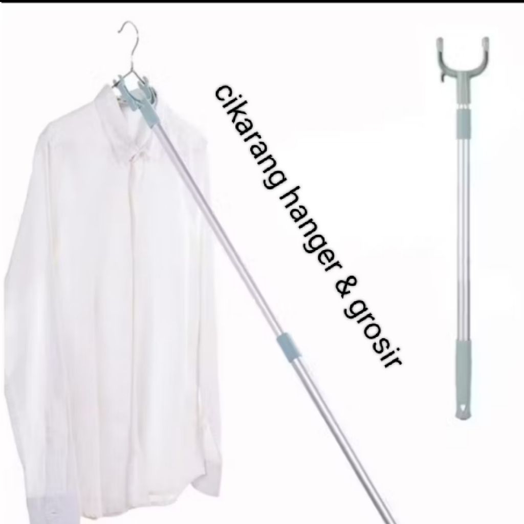 Tongkat / Sodokan / Galah Hanger Gantungan Baju Display Toko | Besi Tongkat Pengait Jemuran/Tongkat 