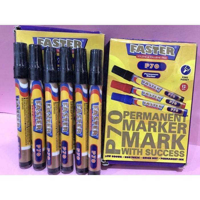 

FASTER PERMANENT MARKER P70 BLACK SPIDOL PERMANENT HITAM