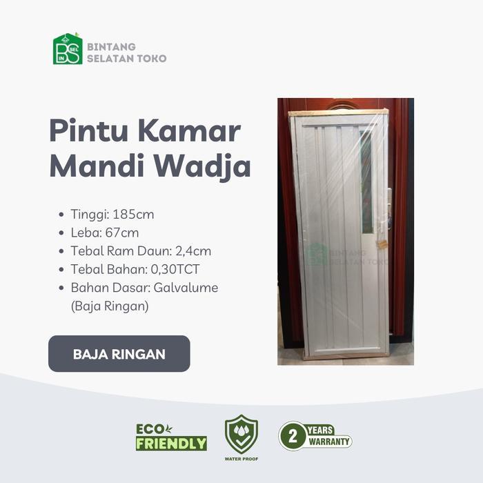 PINTU KAMAR MANDI WADJA DOOR STYLISH PRO GALVALUME WING KING
