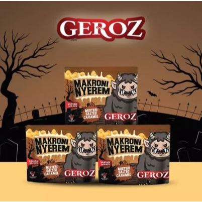 

Geroz - Makroni Nyerem - varian manis rasa salted caramel isi 3