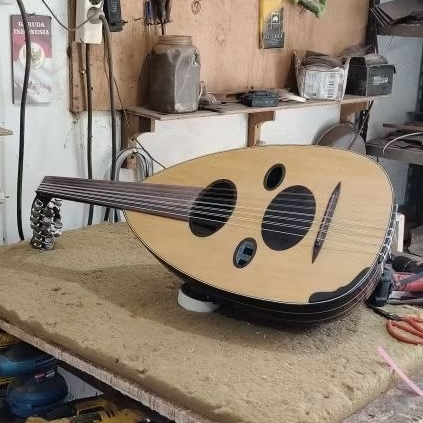 Oud Akustik elektrik 7 senar Rosewood solid, Aef oud