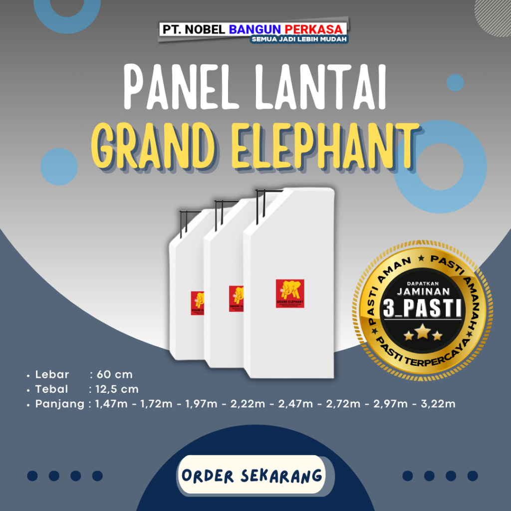 Panel Lantai Grand Elephant - Pengganti Cor Dak Konvensional
