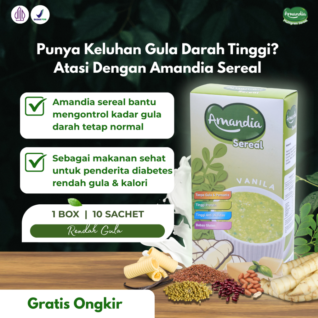 

Amandia Sereal Makanan Sehat Solusi Tepat Atasi Lonjakan Gula Darah